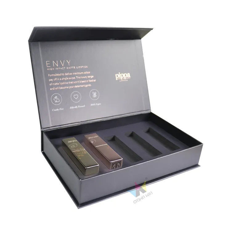 Custom Lipstick Magnetic Box – Luxury Rigid Magnetic Closure Cosmetic Gift Box