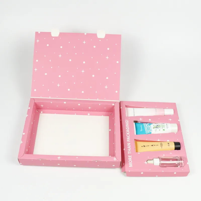 Custom Printed Pink Folding Perfume Packaging Box for Skincare & Perfume Sets