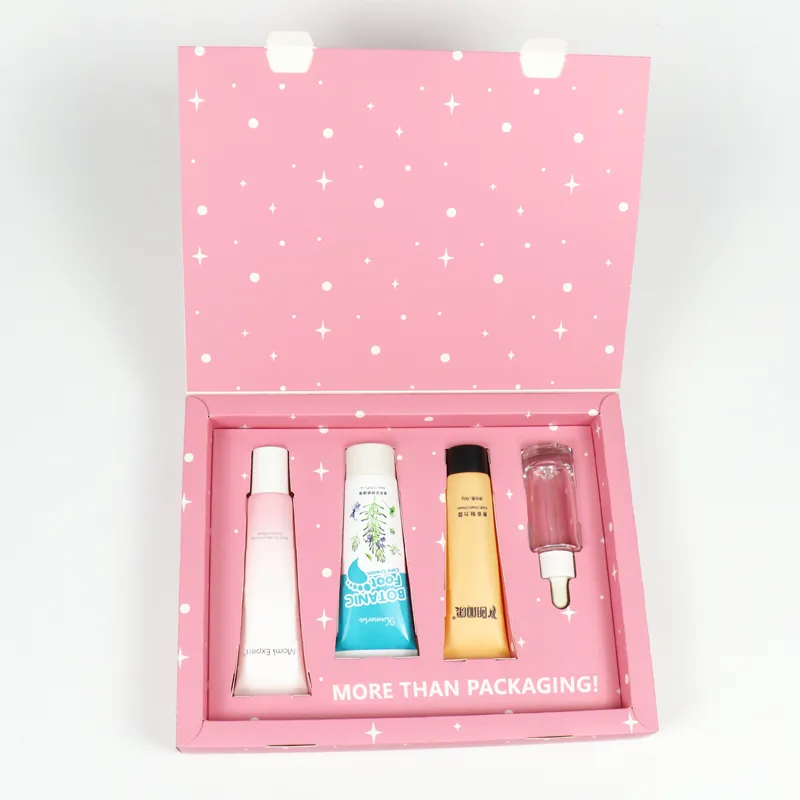 Custom Printed Pink Folding Perfume Packaging Box for Skincare & Perfume Sets