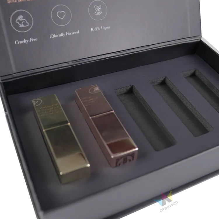 Scatola magnetica personalizzata per rossetti – Lussuosa confezione regalo rigida per cosmetici con chiusura magnetica