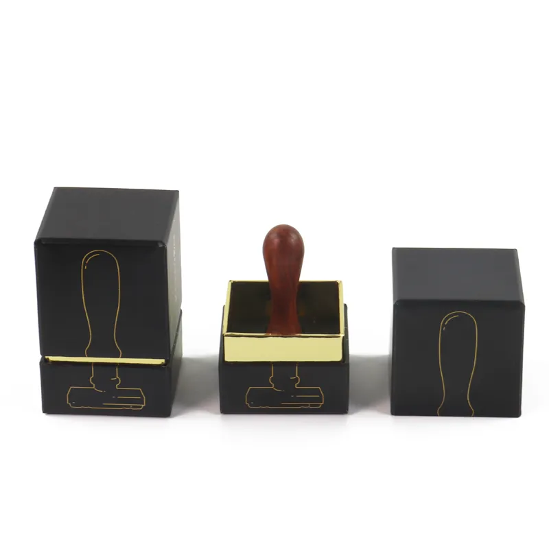 Custom Matte Black Rigid Lid and Base Box – Square Two-Piece Luxury Gift Packaging Box
