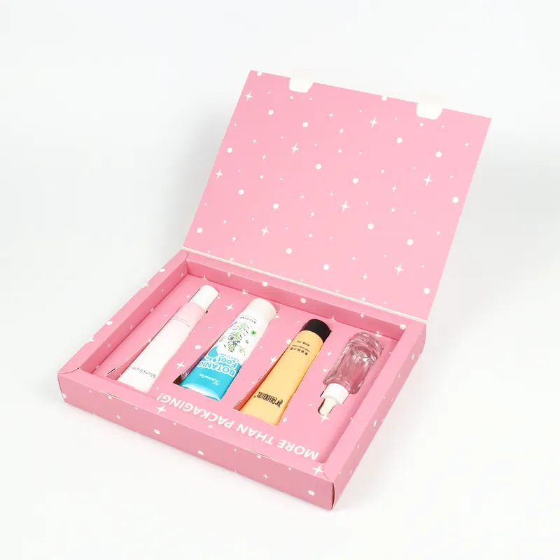 Custom Printed Pink Folding Perfume Packaging Box for Skincare & Perfume Sets