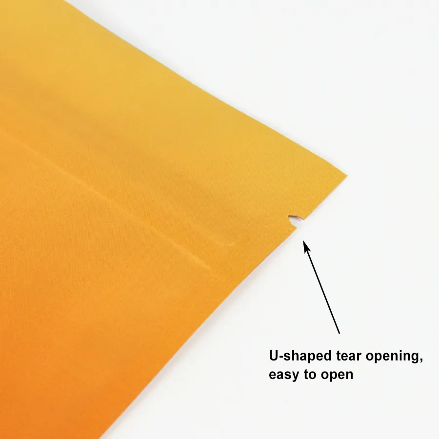 Custom Gradient Printed Stand Up Tea Packaging Pouches – Aluminum Foil Lined Resealable Zip Lock Tea Bags For Loose Leaf Tea & Instant Tea Powder