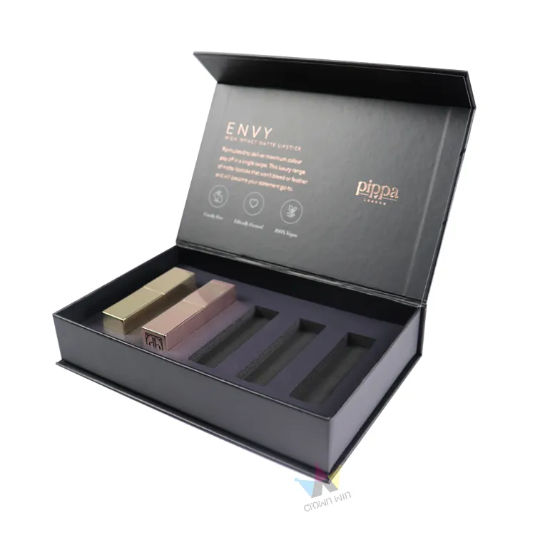 Scatola magnetica personalizzata per rossetti – Lussuosa confezione regalo rigida per cosmetici con chiusura magnetica