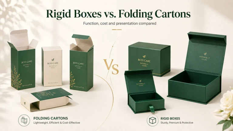 Crown Win Box Manufacturer factory warehouse forklift loading bulk custom rigid boxes and folding carton orders into shipping container for global beauty brand clients