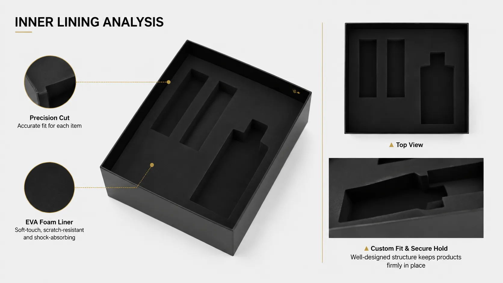 Lid And Base Rigid Box – Tall Black Rigid Packaging Box with Custom Molded EVA Insert for Car Ceramic Coating & Auto Detailing Kits-Lid And Base Rigid Box – Tall Black Rigid Packaging Box with Custom Molded EVA Insert for Car Ceramic Coating & Auto Detailing Kits-lining