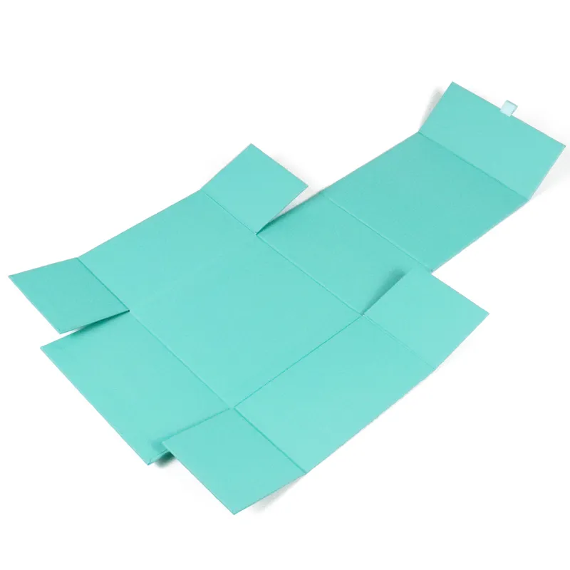 Partially folded one piece folding box showing reinforced collapsible side panel inner structure