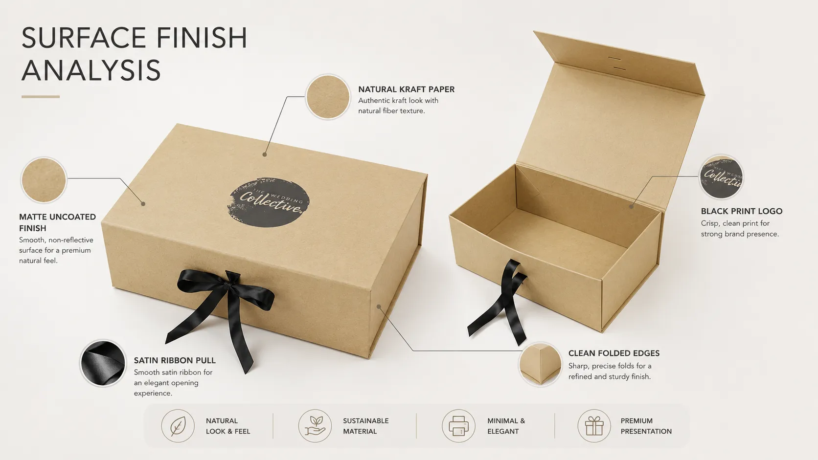 Kraft One Piece Folding Box – Flat Collapsible Foldable Gift Box with Satin Ribbon Closure, Custom Print Eco Paper Packaging for Cosmetics & Gift Sets-Kraft One Piece Folding Box – Flat Collapsible Foldable Gift Box with Satin Ribbon Closure, Custom Print Eco Paper Packaging for Cosmetics & Gift Sets-process