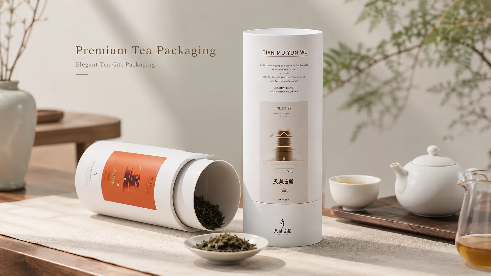 Custom Printed Paper Tube Tea Packaging, Minimalist Art‑Paper Round Tea Canister for Loose‑Leaf Tea Brand-Application Scenarios