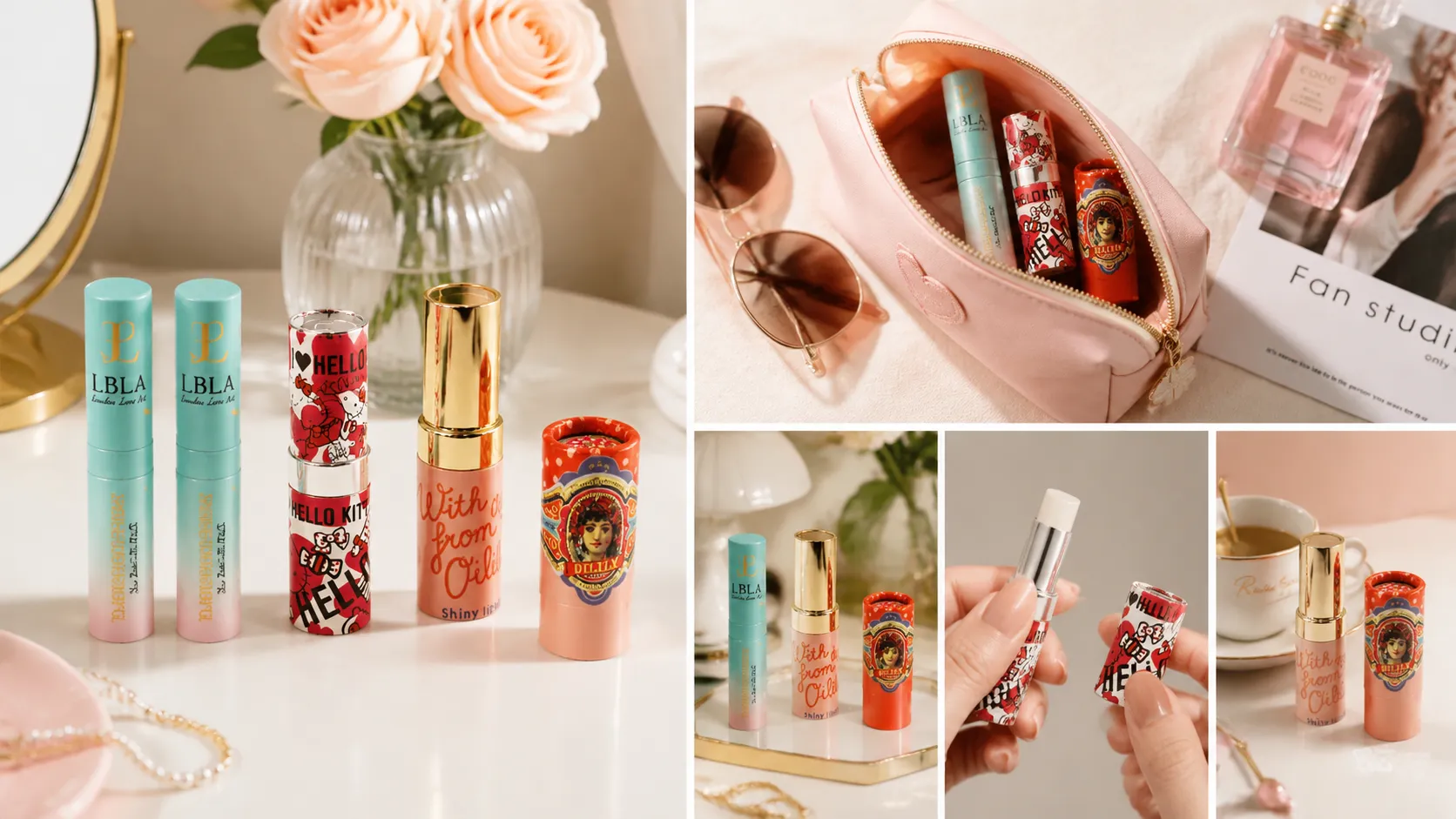 Custom Lipstick Paper Tube Cosmetic Boxes – Printed Cylindrical Paper Cosmetic Packaging-Practical Application