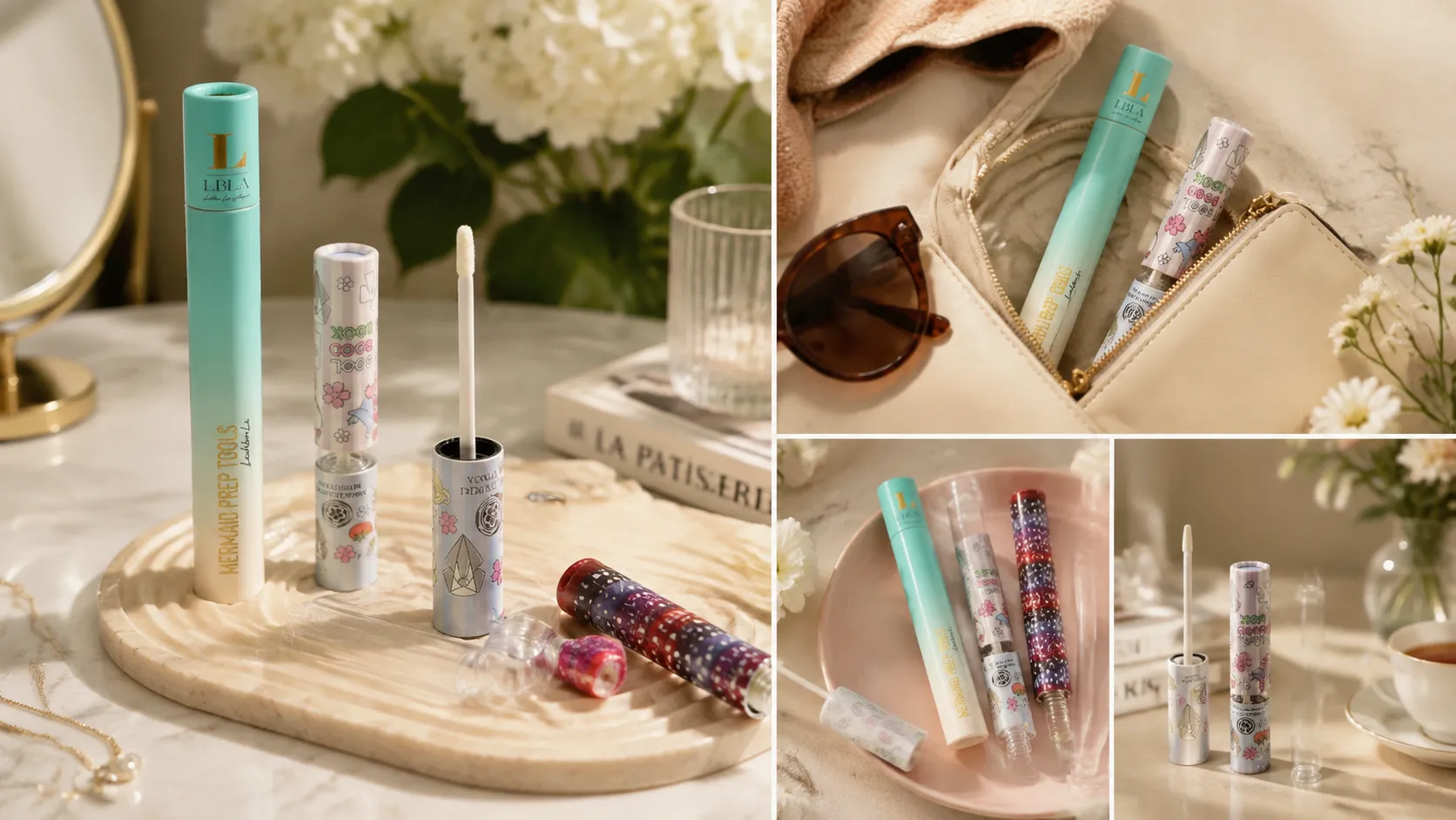 Custom Lip Gloss Tube Cosmetic Boxes – Printed Cylindrical Paper Cosmetic Packaging-Practical Application