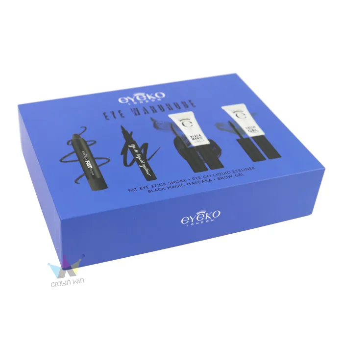 Premium beauty cosmetic boxes gift set rigid lid‑base makeup packaging box