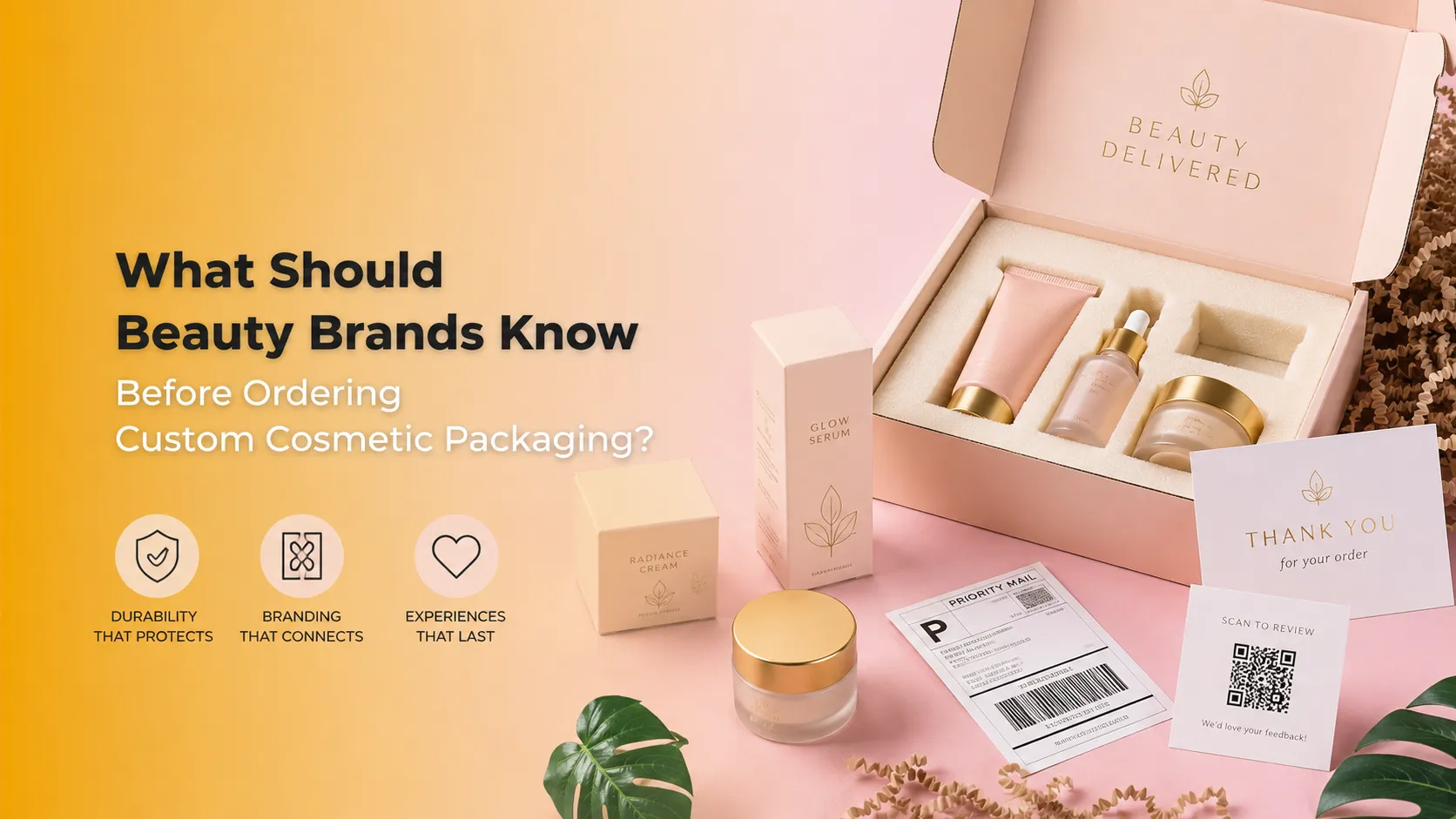 What beauty brands should know before ordering custom cosmetic boxes, premium skincare packaging with protective foam inserts